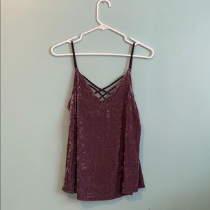 American Eagle Velvet Tank Top